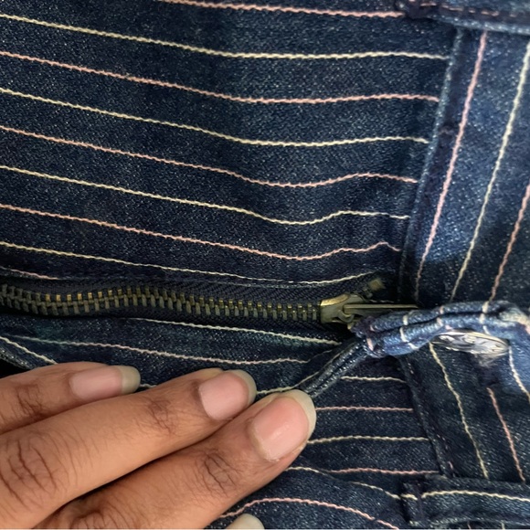 Gitano vintage women’s retro style striped jeans. #vintage #retro. - Picture 9 of 14